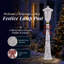 Phare argenté de 5 pi avec 110 lumières blanches DEL, décoration classique de Noël à brancher-1044613805