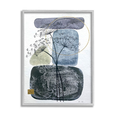 " Modern Layered Botanical Pebbles " by Jocelyn Benford