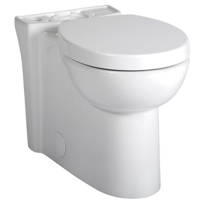Studio Concealed Trapway Dual Flush Right Height Round Front Toilet Bowl