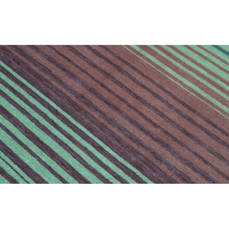 Gabbeh Wool Striped Area Rug, Rectangle 8'9" x 11'10"