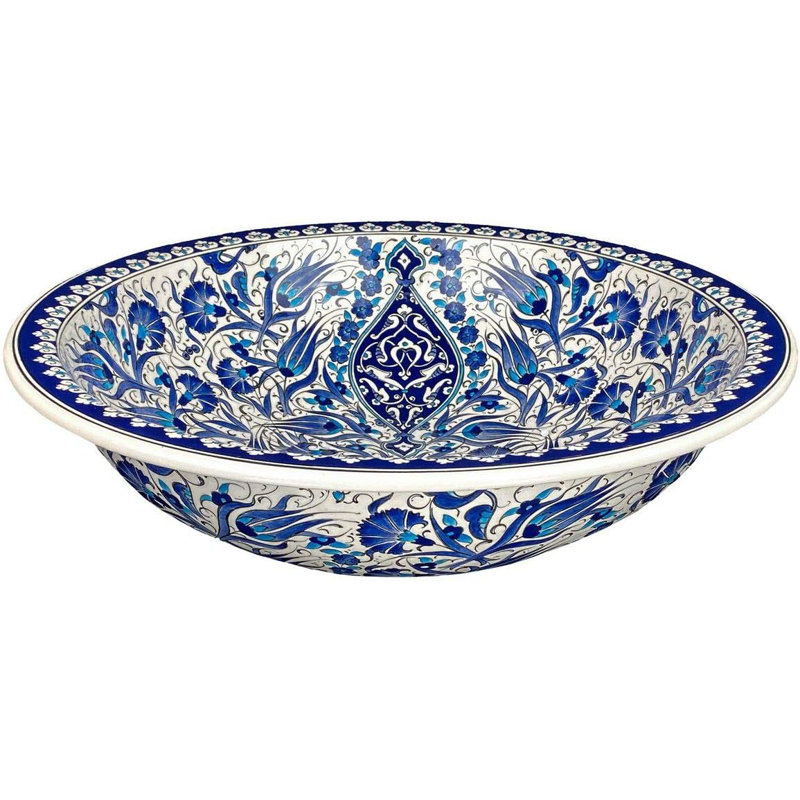 Langley Street 400mm L x 400mm W Ceramic Circular Sink