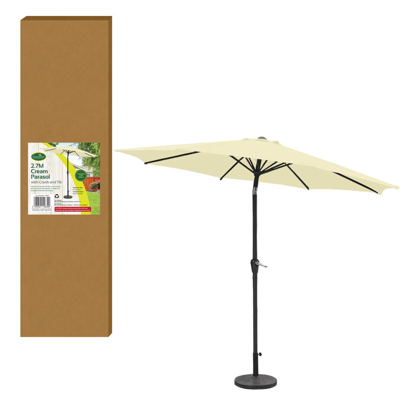 Wymore 250cm Market Parasol, Cream
