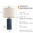 23" Table Lamp, Farmhouse Bedside Lamps For Bedroom Set Of 2, Ceramic End Table Lamps For Living Room, Traditional Nightstand Desk Lamps, Medium-163219831
