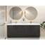 Meuble-lavabo autoportant de 83,8 po avec double lavabo en acrylique renforcé Monterey-672057838