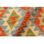 Tapis de couloir à motif géométrique en laine bleu / orange / jaune 2 pi 7 po x 9 pi 8 po Beloit