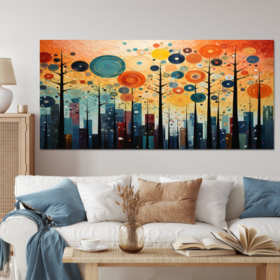 Colorful Mid Century Bold Breeziness III - Abstract Midcentury Canvas Prints