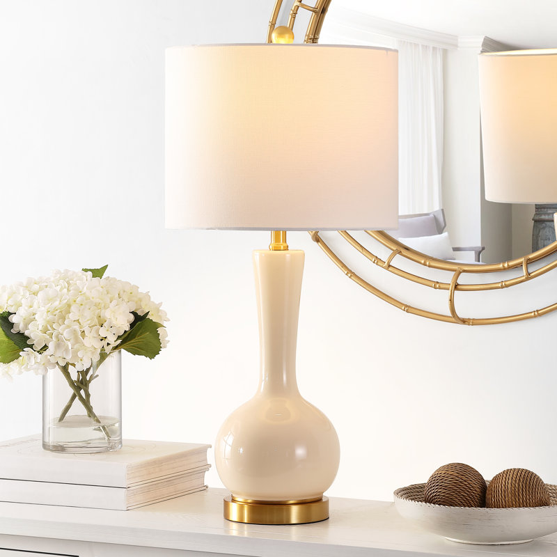 Lampe de table 27 po Navilas, Ivoire ivoire