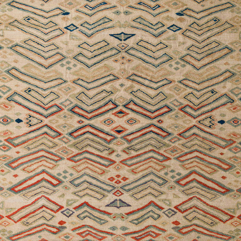 Abstract Indoor Rug, Square 8'