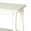 Table de bout d'appoint, bordure festonnée, acajou blanc patiné 28 po.-105906781
