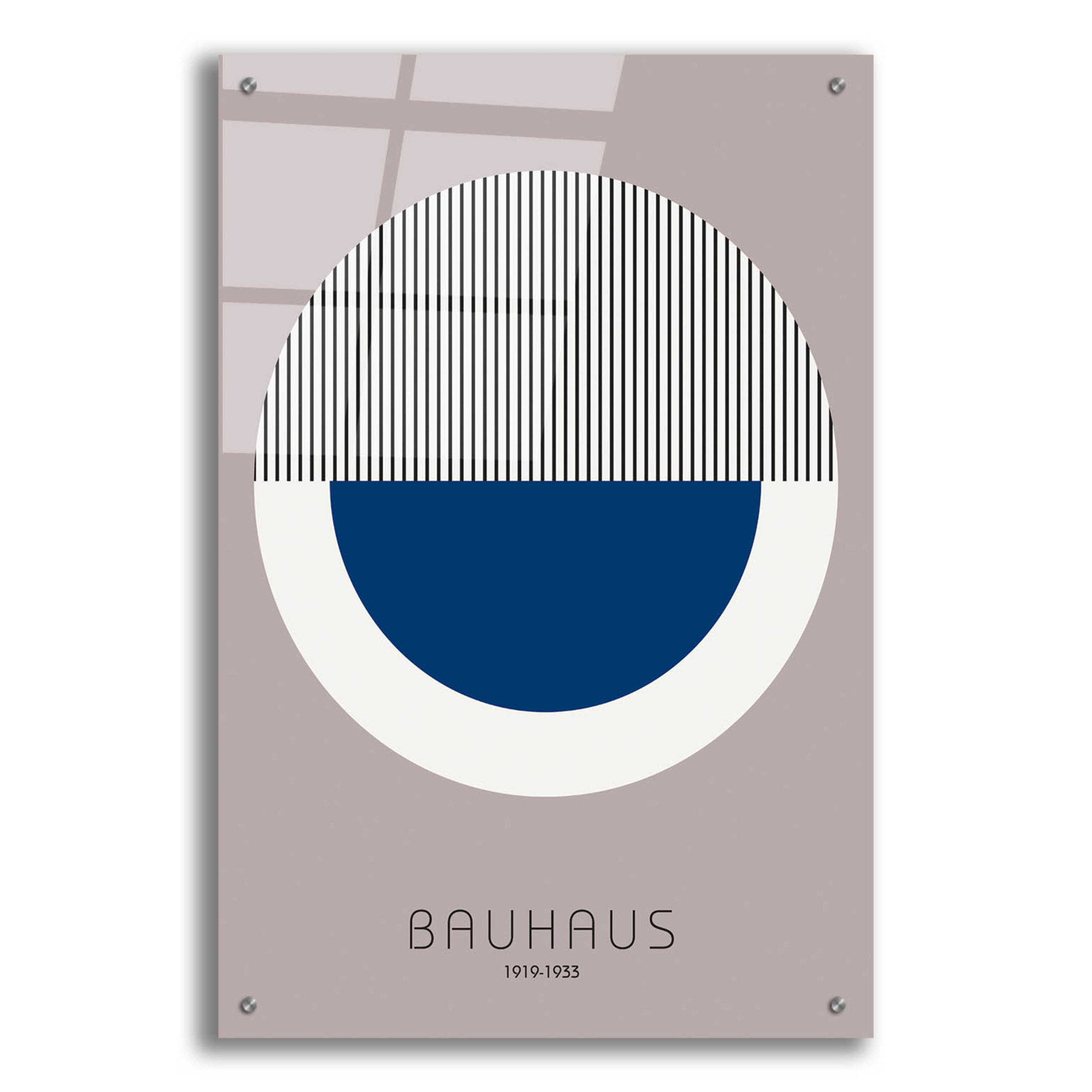 Bauhaus 7 On Plastic / Acrylic by Design Fabrikken Print, 36" H x 24" W x 0.2" D