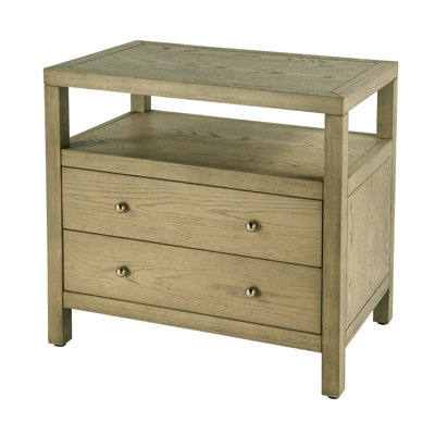 Nora 2-Drawer Wide Nightstand