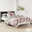 Housse de couette élégante très grand - 100% coton, imprimé floral, coton boutonné, sans insertions, style global, lavable, substances nocives
