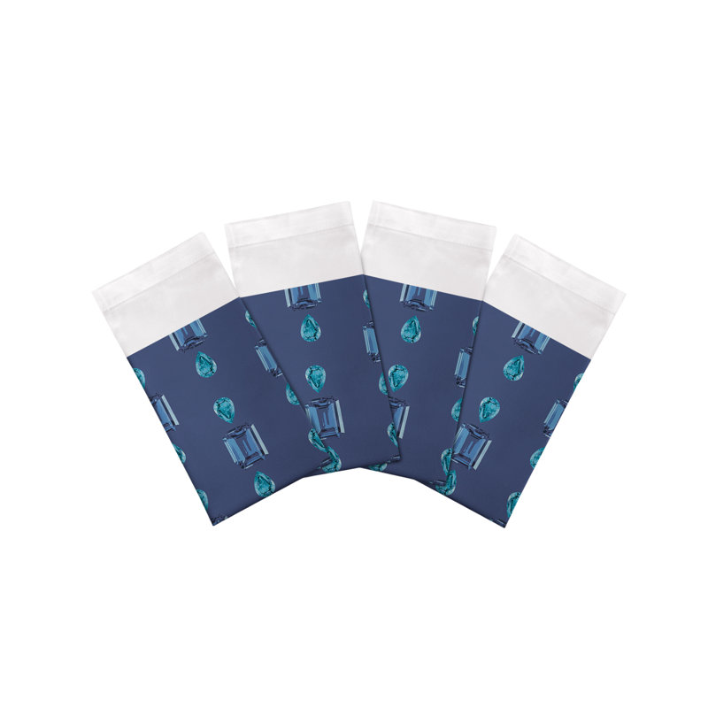 Gem Sapphires Cotton Sateen Dinner Napkins, Blue