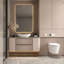 Lavabo de salle de bain ovale au-dessus du comptoir MEJE 22 pouces LUXURY Gold