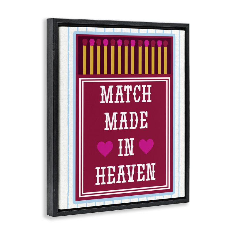 Cadre flottant rétro «Made In Heaven» par Lil 'Rue, 31 x 25, Cadre flottant noir de jais