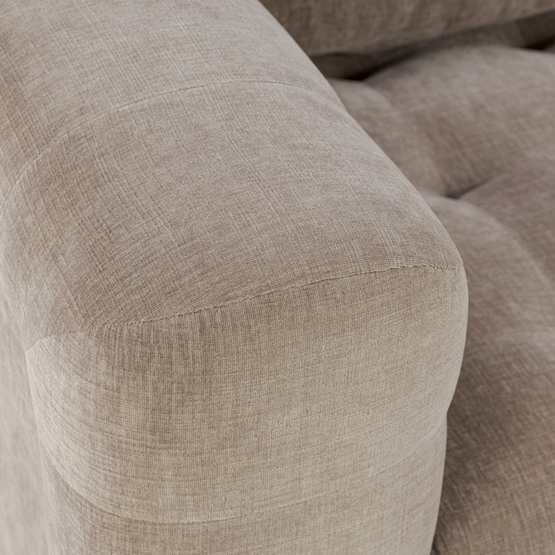 Duke 95" Performance Fabric Sofa, Taupe Brown