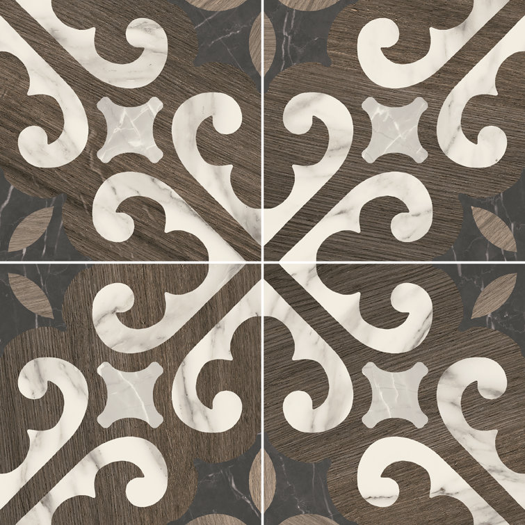 Intarsi Glam 05 8" x 8" Spanish/Pattern Look Wall & Floor Tile