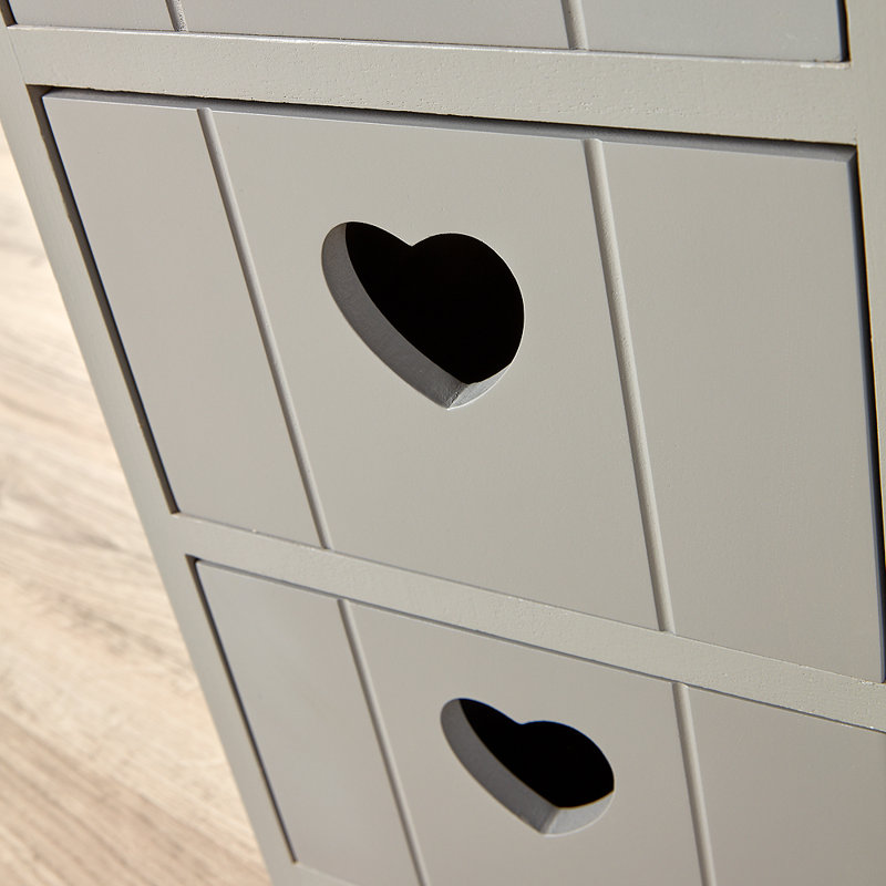 Castillo Fully Assembled 4 Drawer Chest, Grey