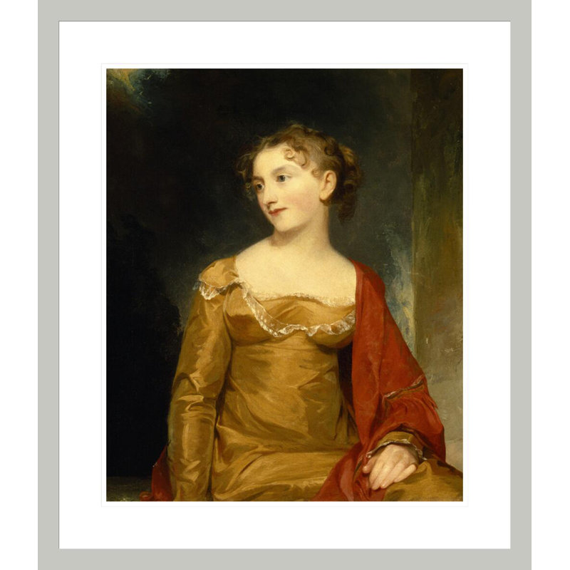 Portrait de Maria Livingston (Mme John C. Tillotson) par Thomas Sully, impression giclée encadrée, 27.14" H x 23.5" W