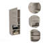Armoire de salle de bain, deux tablettes intérieures, deux tablettes extérieures, armoire à une porte - gris clair