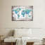 «Aged World Map XXX», ensemble de 3 reproductions sur toiles par Jorge S-1066223125