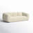  Emmet Cream Velvet Sofa-2055253349