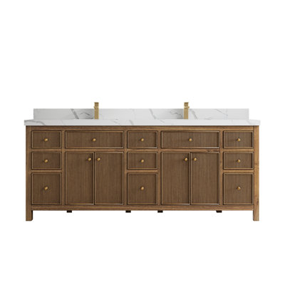 Ensemble de meuble-lavabo double 84 po