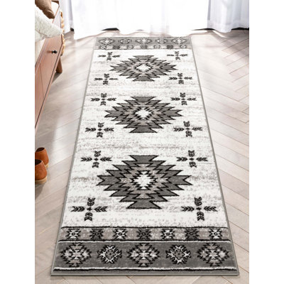 Well Woven Dulcet Rodrigo Southwestern Medallion Grey Area Rug -  DU-147-2