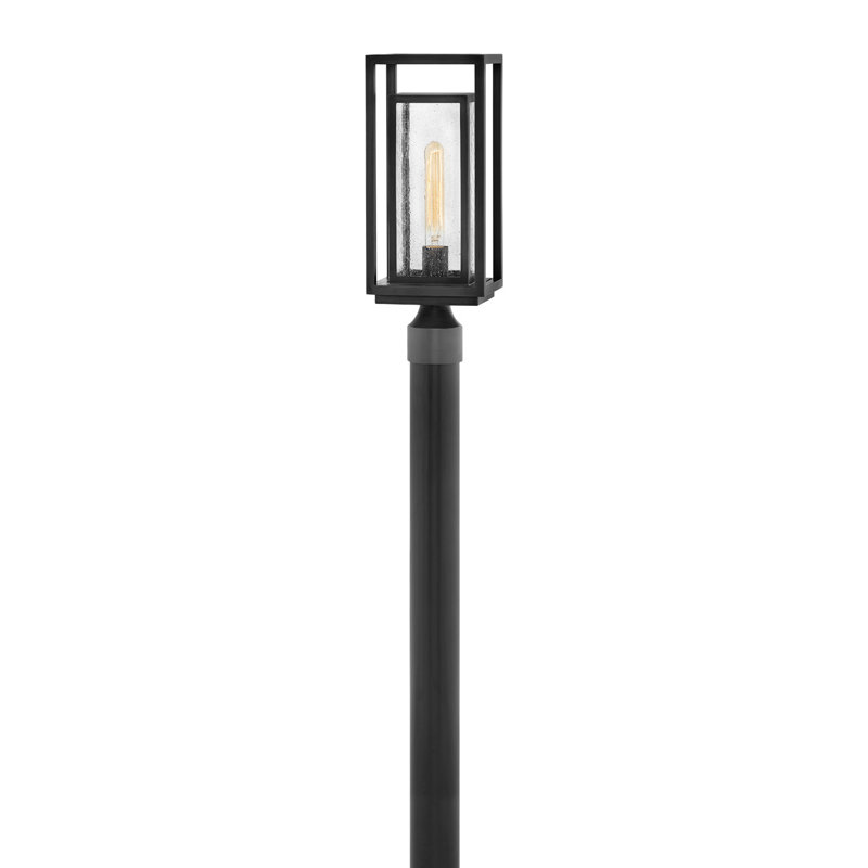 Republic Medium Post Top Or Pier Mount Lantern, Black