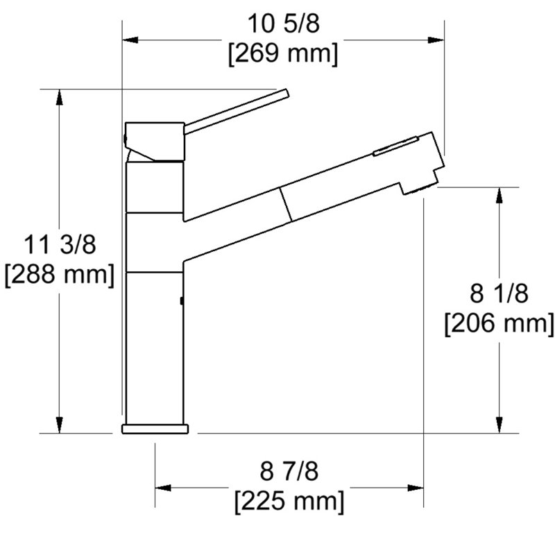 Cayo Pull-Out Kitchen Faucet, Stainless Steel