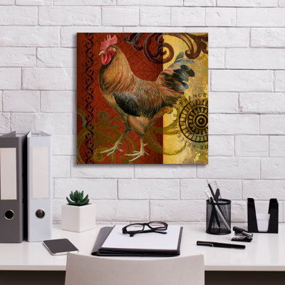 «Belle Rooster 1» par Art Licensing Studio, art mural sur toile