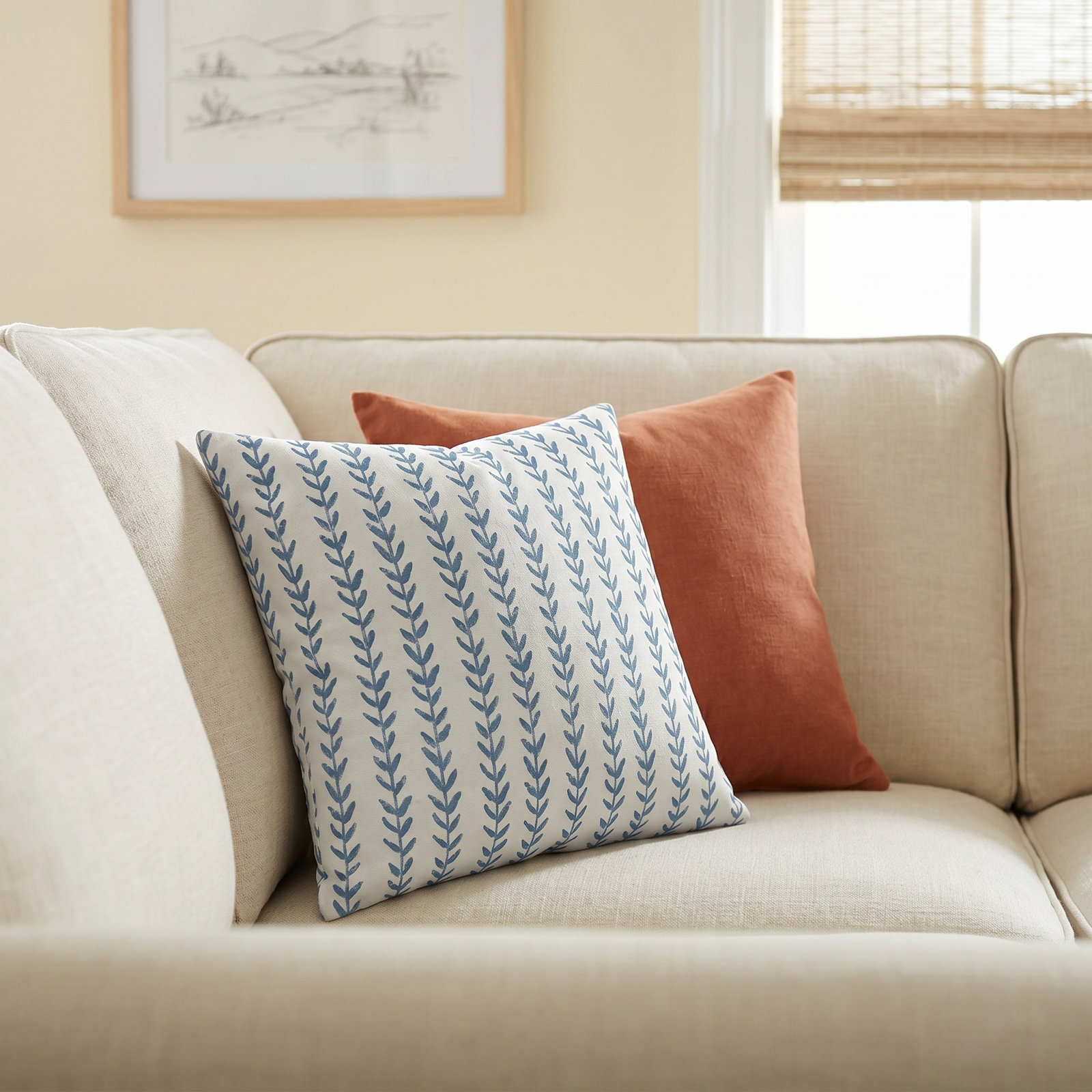 Zoey 22" x 22" Linen Pillow Cover, 22" x 22", Pillow Cover Only - No Insert