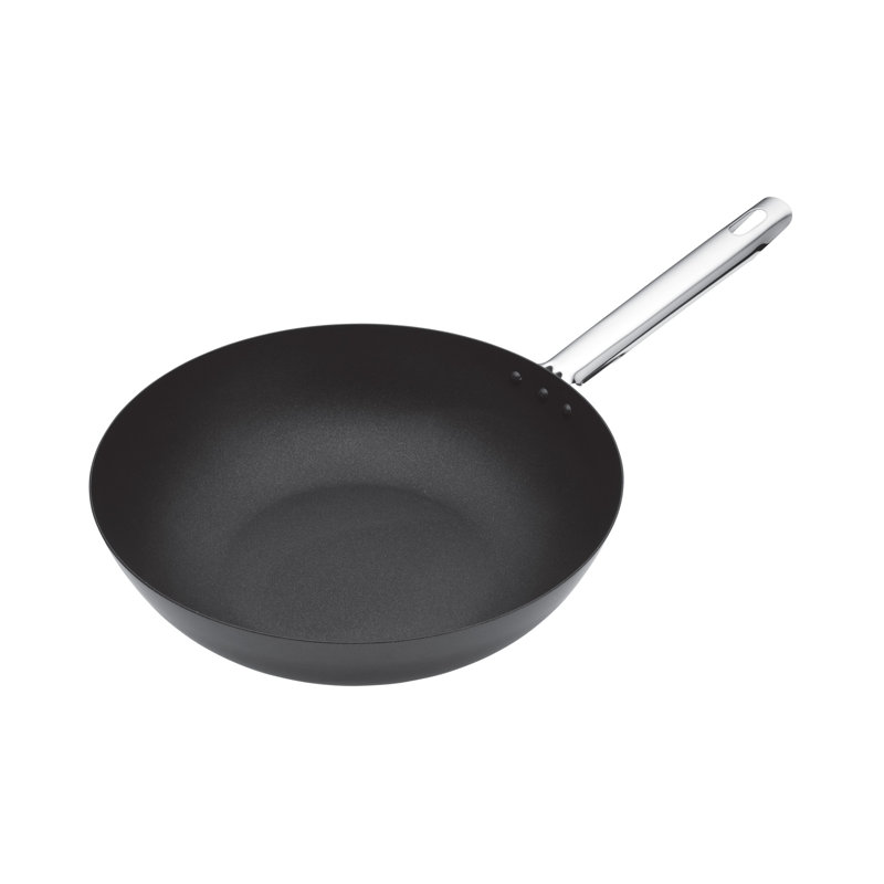 MasterClass Carbon Steel Wok, 30 cm