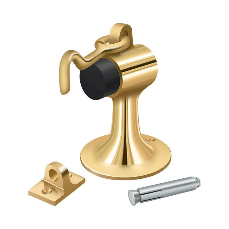 Door Stop, PVD Polished Brass
