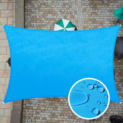 Waterproof 7' x 12' Rectangle Shade Sail