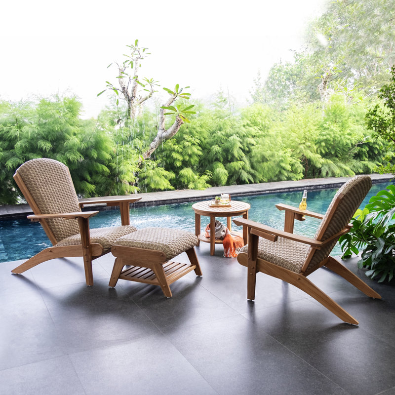 Housse de patio pour groupe de 4 pièces Bristol, 4 pièces: 2 chaises, table, repose-pieds