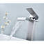 Robinet de lavabo de salle de bain à poignée simple avec bonde escamotable Waterfall-128897679