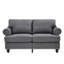 59,5 po, moderne et confortable, 100%, accoudoir rond, rangement, structure en bois massif, coussin de siège à ressorts ensachés à haute densité, housses de coussin amovibles de style classique, pieds gris, housse en mousse,-846718660