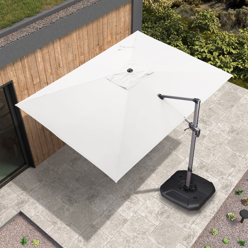 274cm X 335cm Rectangular Cantilever Parasol, White
