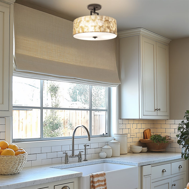 Alysa Shell Semi Flush Mount