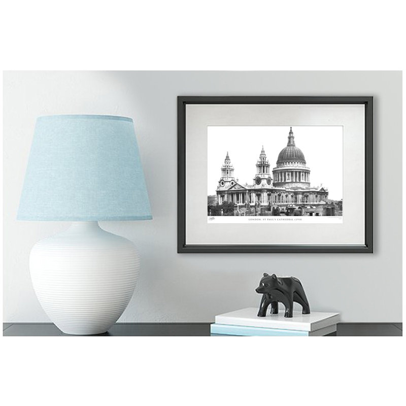 London, St Paul's Cathedral C1910 by Francis Frith - Single Picture Frame Print, 40cm H x 50cm W x 2.3cm D