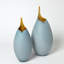 Frosted Vase w/Amber Casing-71272872-71272869