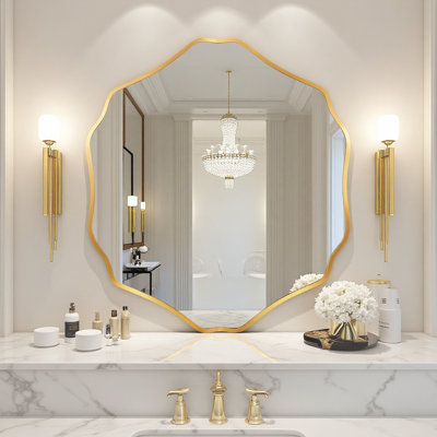 Miroir mural asymétrique