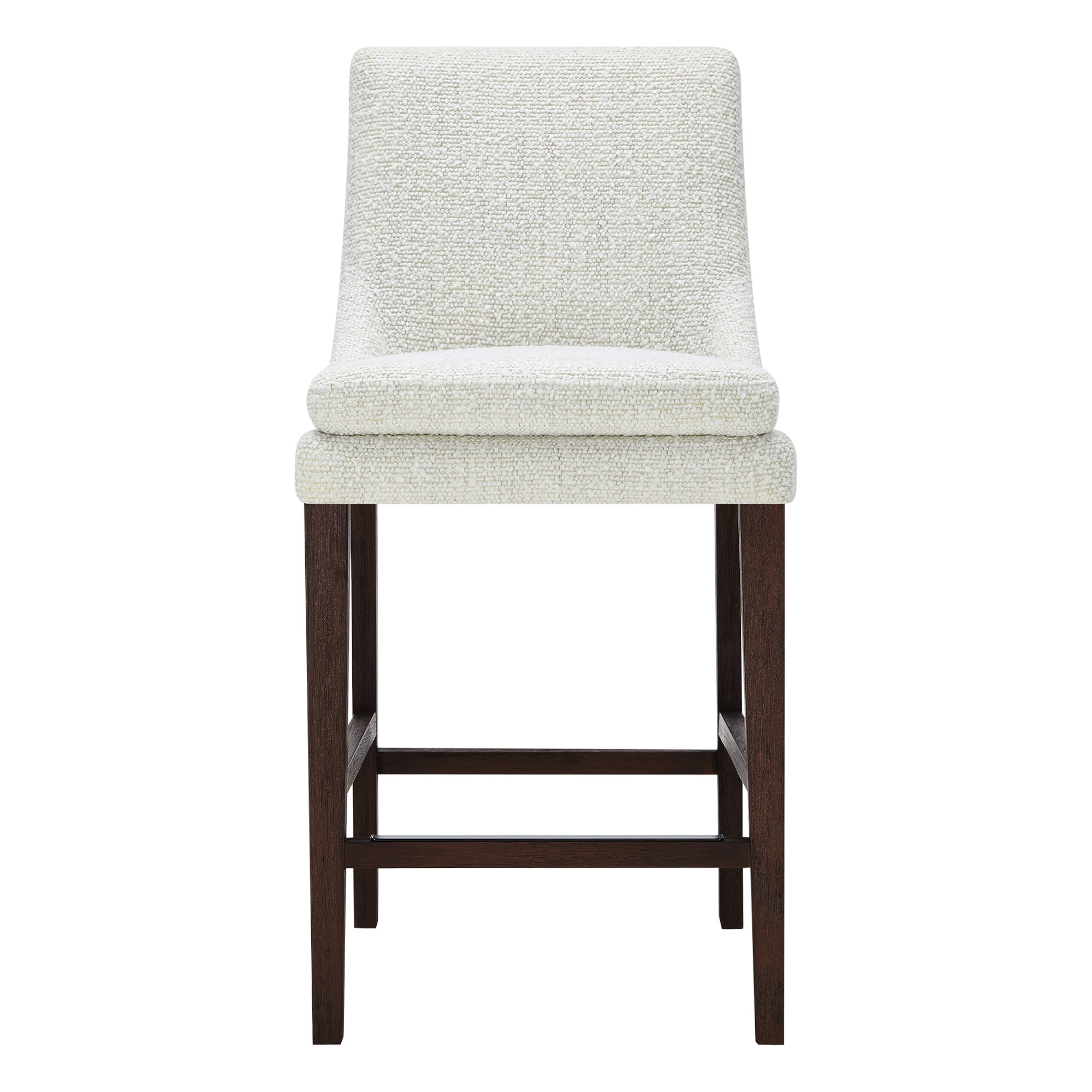 Niara Upholstered Counter & Bar Stool, Merino Pearl/Performance Tweed, Counter Stool (26” Seat Height)
