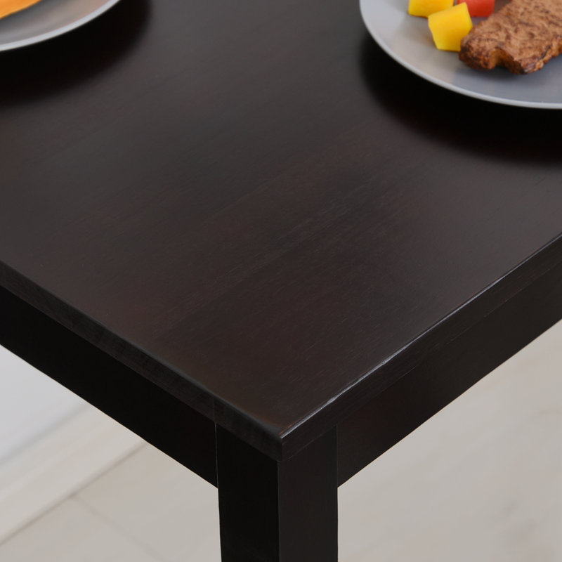 Nazworth 4 - Person Solid Wood Top Four Leg Base Dining Set