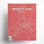 Sherbrooke, carte de la ville, impression-262771036-262770878
