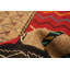 Tapis décoratif en laine brun clair 3 pi 8 po x 5 pi 7 po one-of-a-kind Boo noué à la main New Age