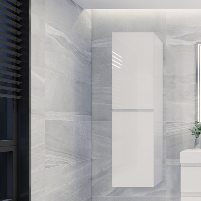 Blas Linen Cabinet, High Gloss White
