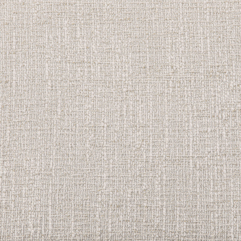 Chaise rembourrée Zephyr, Brun noyer, Tissu beige texturé en lin