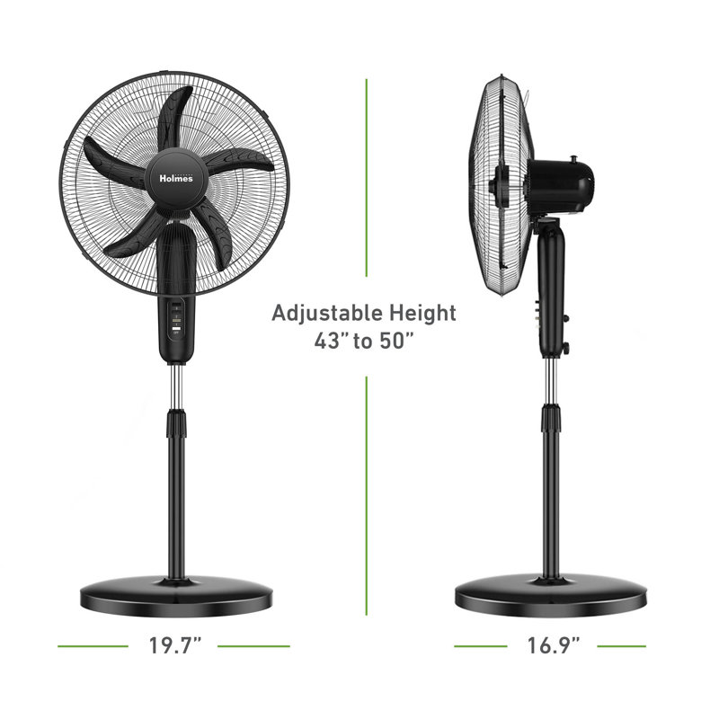 18" Oscillating Manual Stand Fan, 3 Speeds